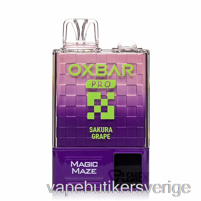 Vape Sverige Oxbar Magic Maze Pro 10000 Engångssakura Druva